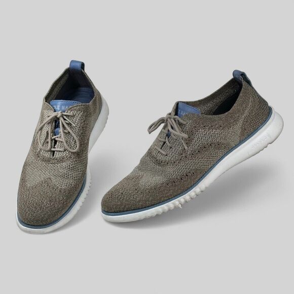 Cole Haan Other - Cole Haan Shoes Mens Size 9.5 2.ZeroGrand Stitchlite Grey Wingtip Oxfords C26927